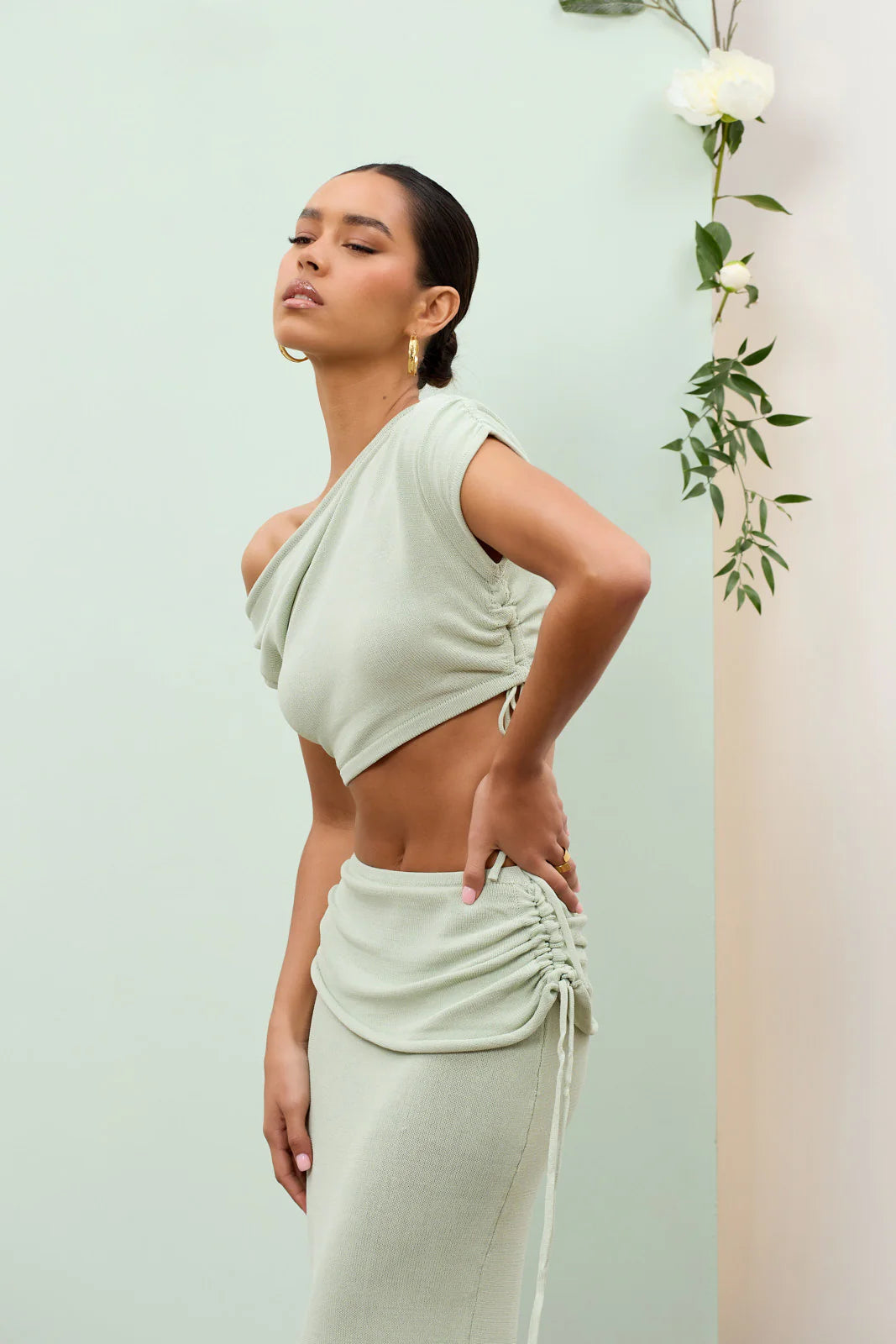 YRIS KNIT CO-ORD | SAGE - SALE