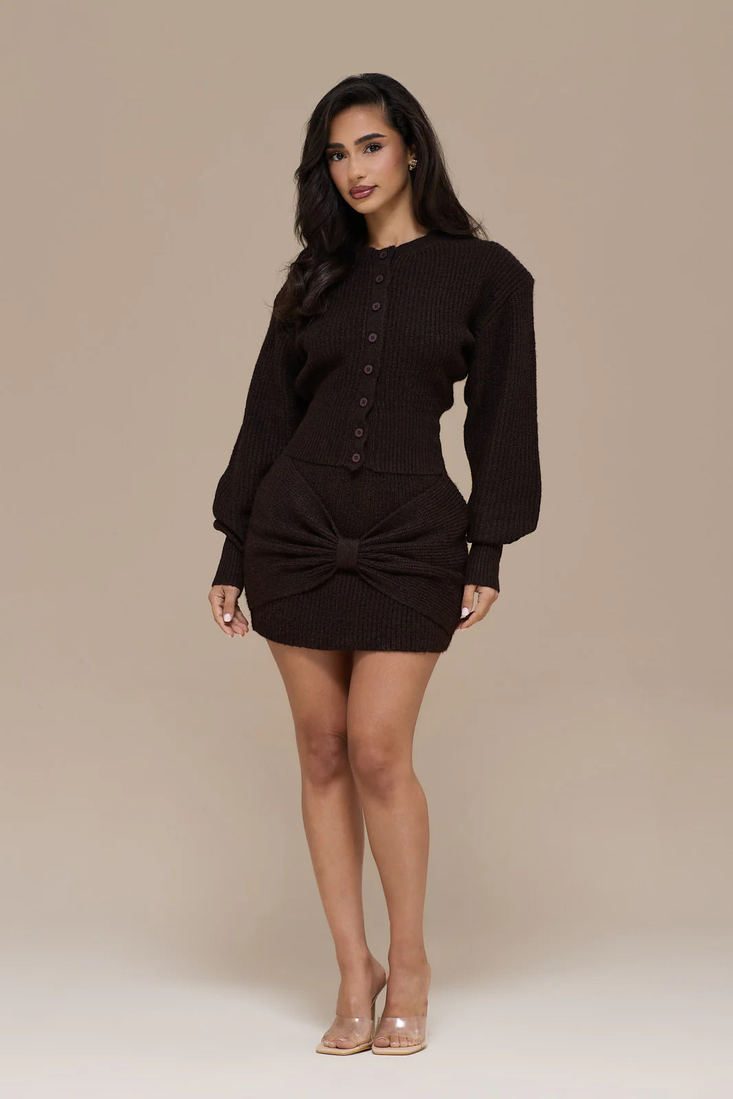 BEAU CARDIGAN | BROWN