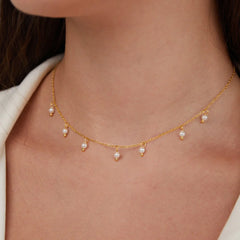 Vioraia Laila 18k Gold Pearl Necklace