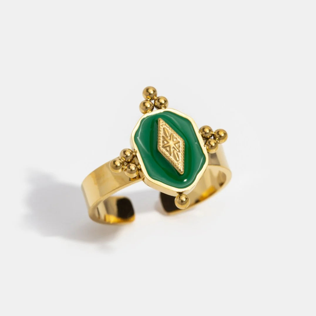 Vioraia Marina Geometric Vintage Ring