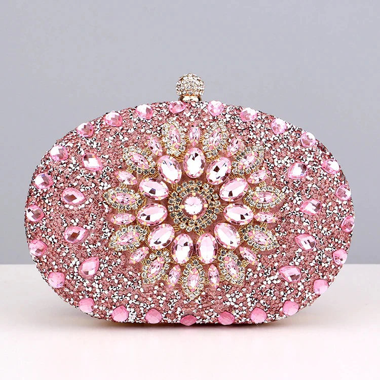 Vioraia Meghan Diamond Encrusted Clutch Bag
