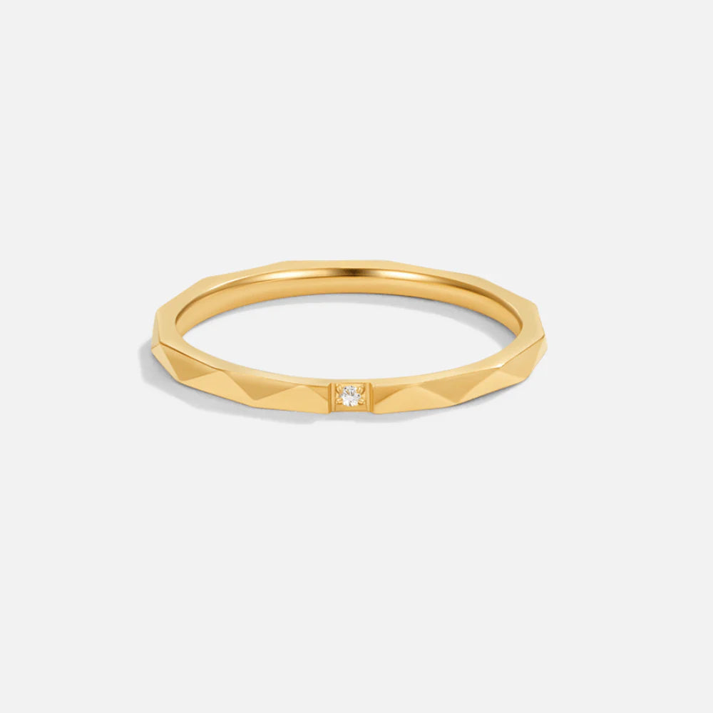 Vioraia Astrid 18K Gold Stack Ring