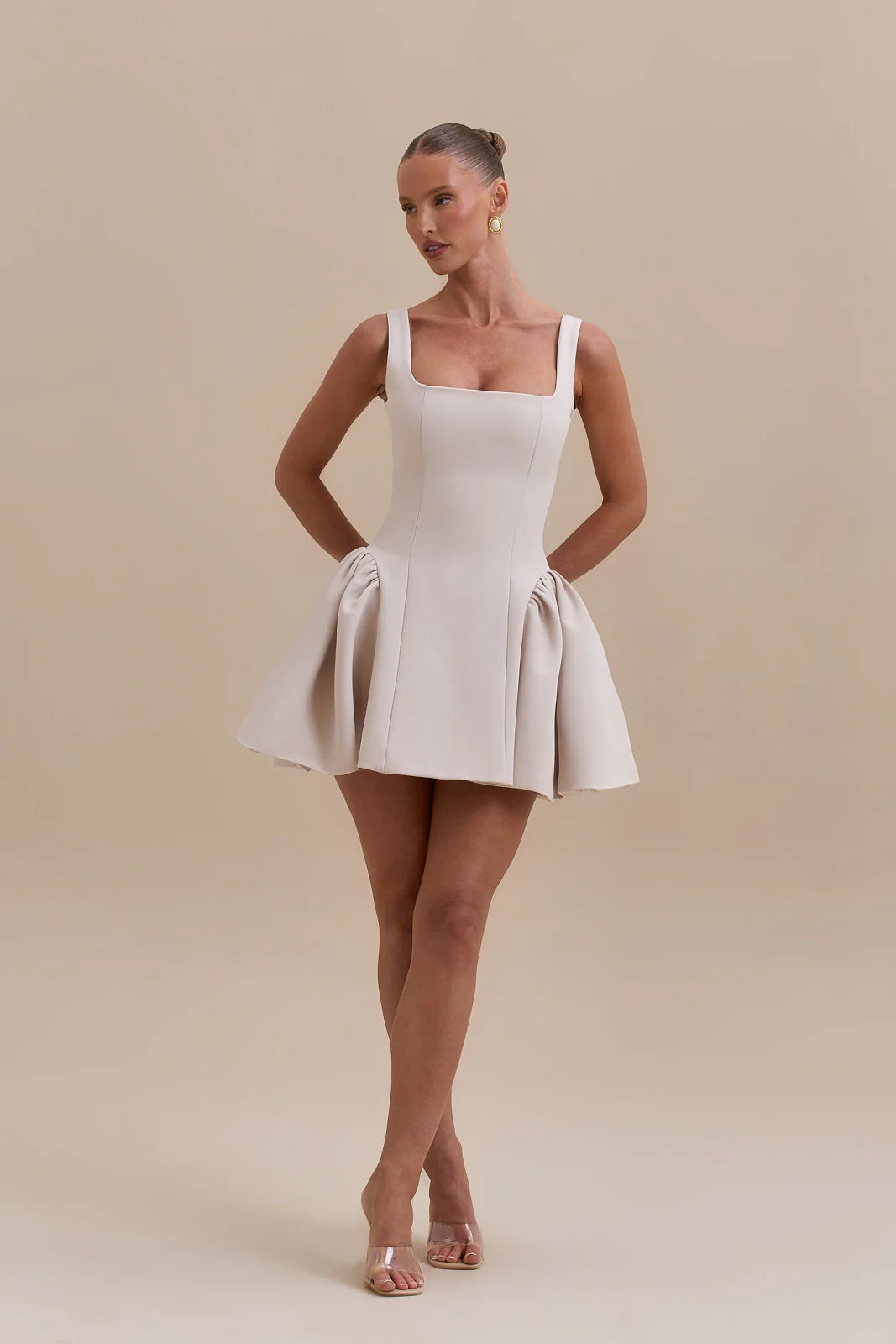 SABRINA MINI DRESS | OFF WHITE