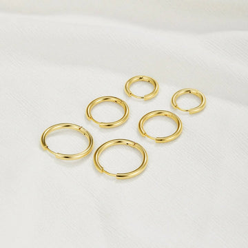Vioraia Triple Hoop Earrings Set