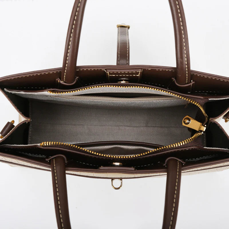 Vioraia Kate Crocodile Pattern Medium Tote Bag