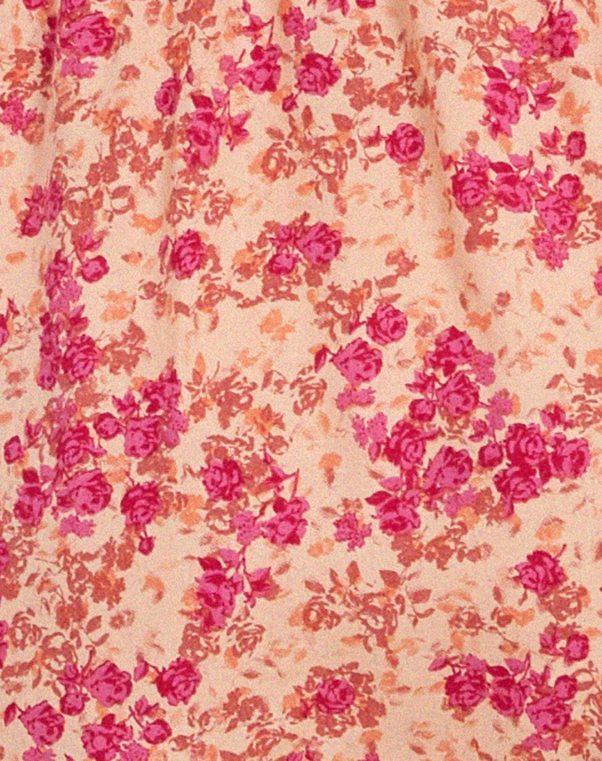 Galova Mini Dress in Dark Wild Flower Cantaloupe