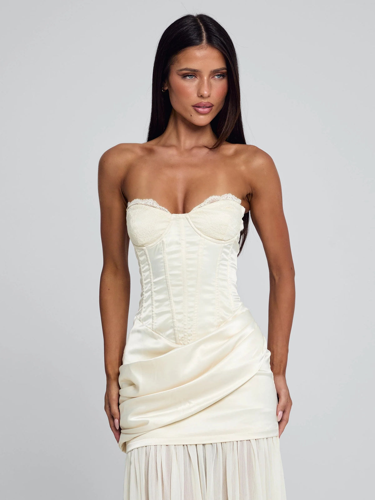 Lucy's ROWNA MAXI DRESS IVORY