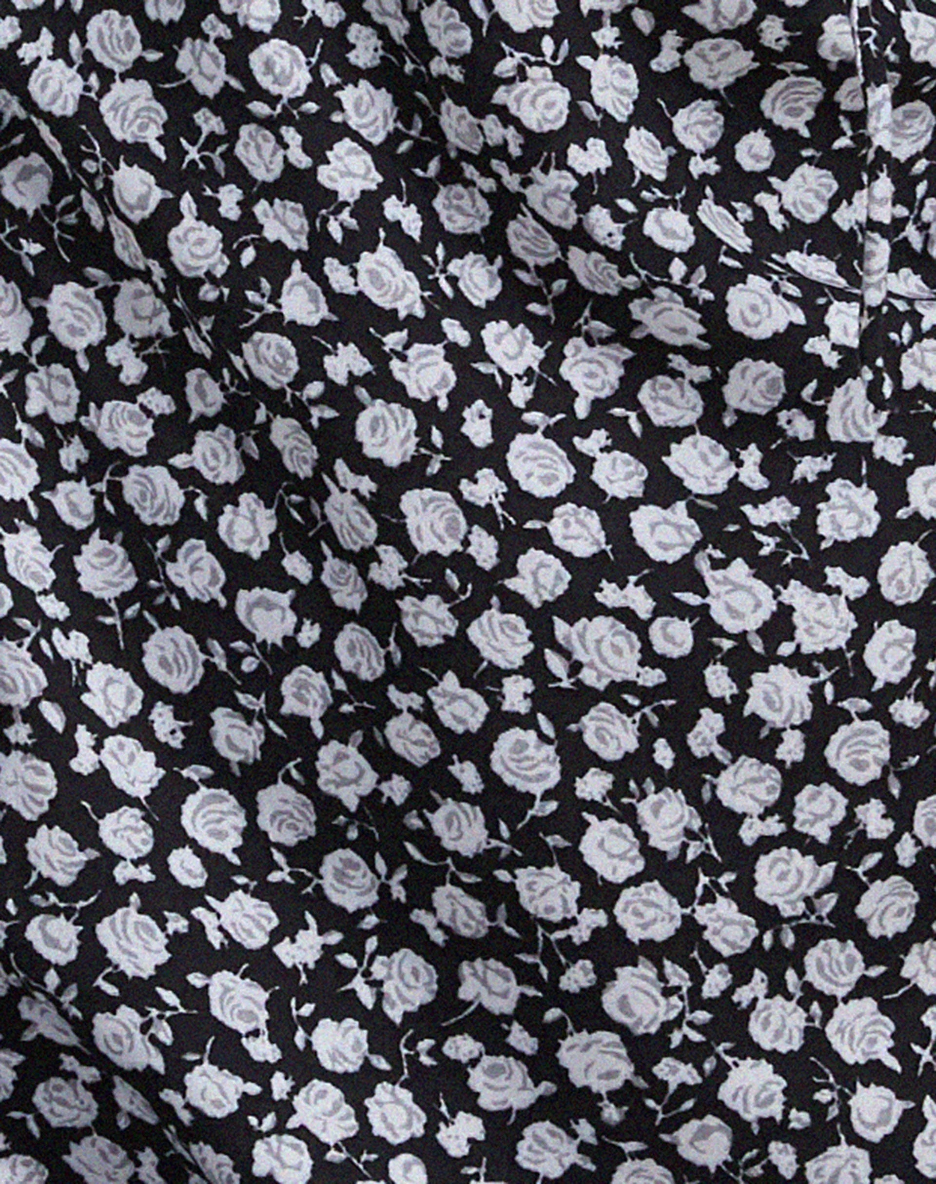 Gaval Mini Dress in Ditsy Rose Black