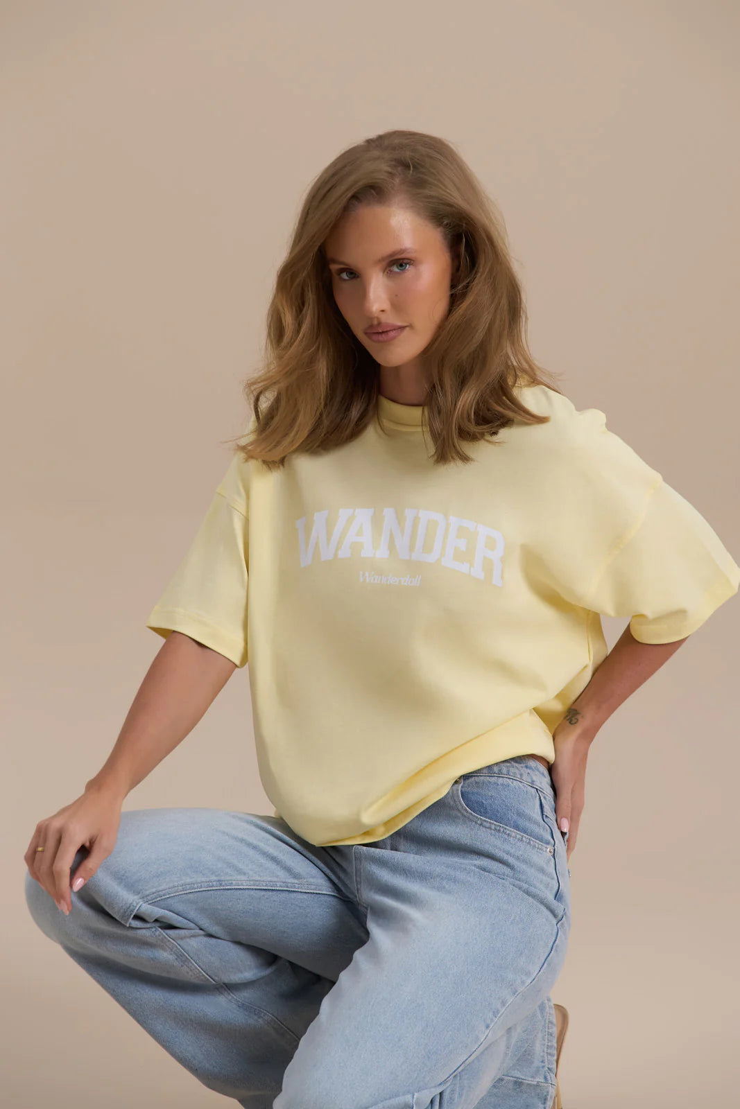 WANDER OVERSIZED T-SHIRT | LEMON