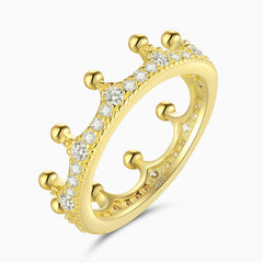 Vioraia Crystal Crown Ring