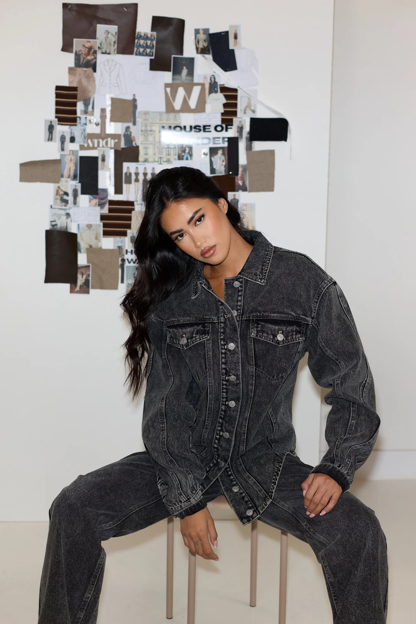 ALIX RELAXED FIT JACKET | DARK WASH DENIM
