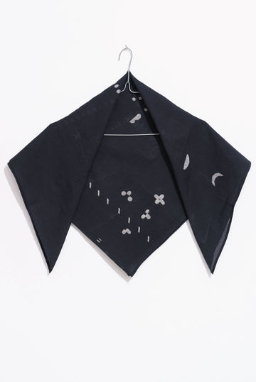 Black cotton bandana