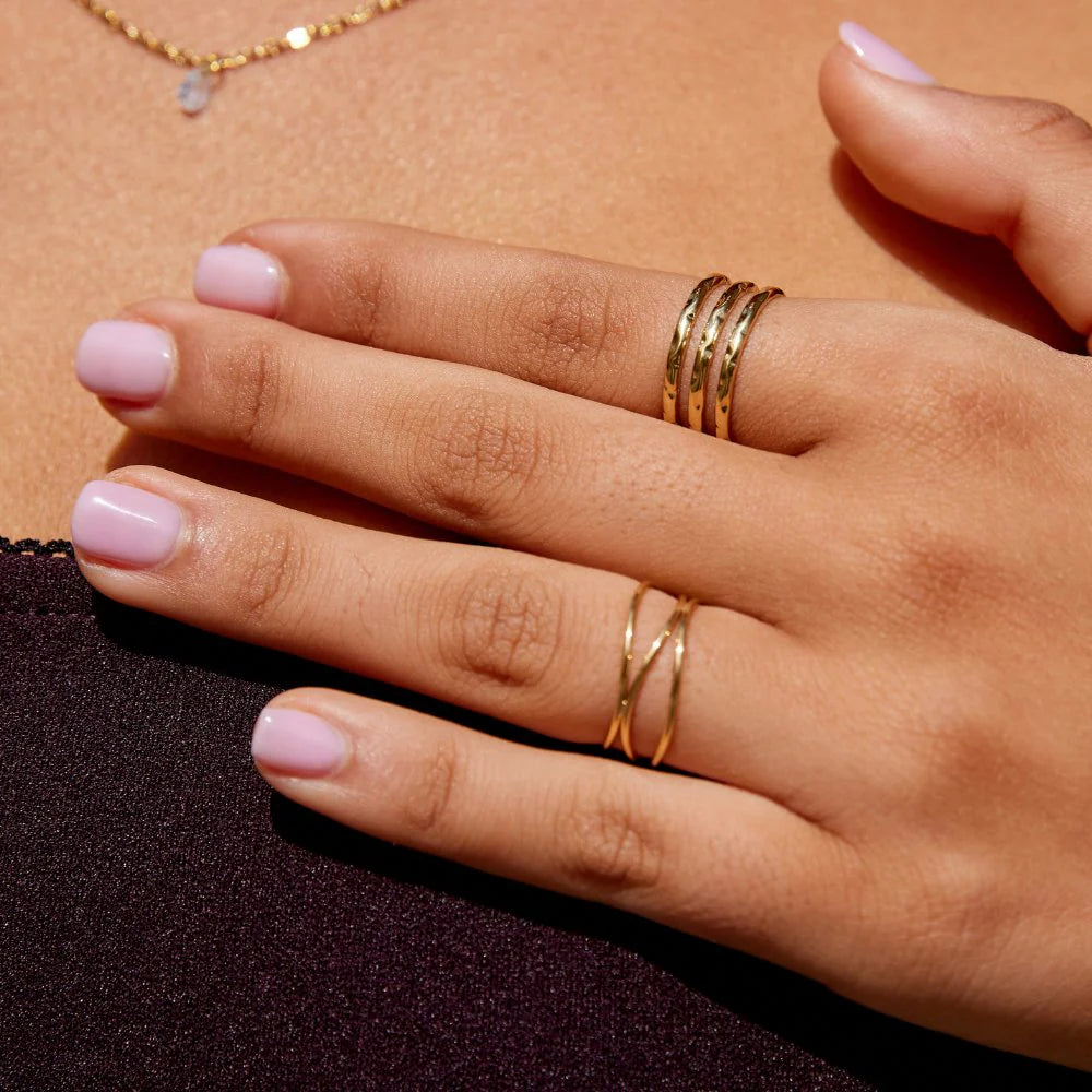 Vioraia Ohio Layered Gold Ring