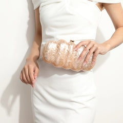 Vioraia Novalie Acrylic Clutch Bag