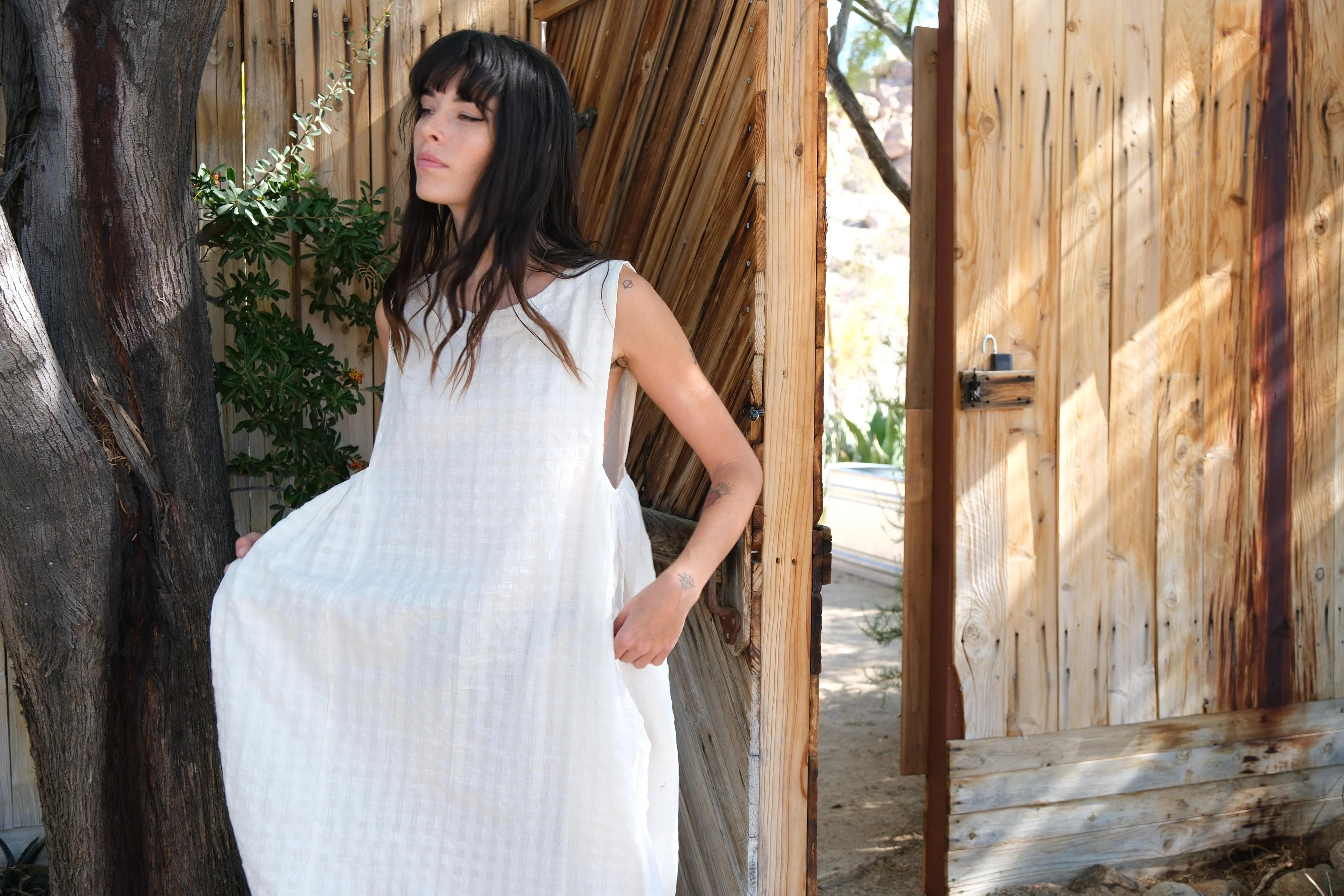 Crinkly Midi dress