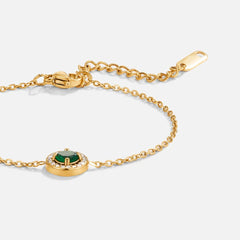 Vioraia Green Emerald Crystal Bracelet