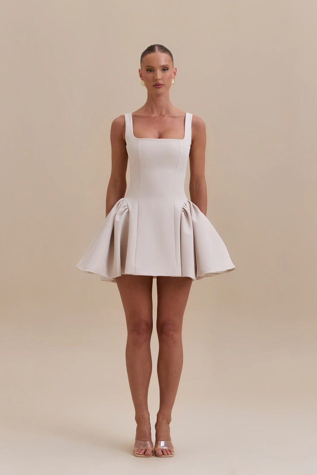 SABRINA MINI DRESS | OFF WHITE