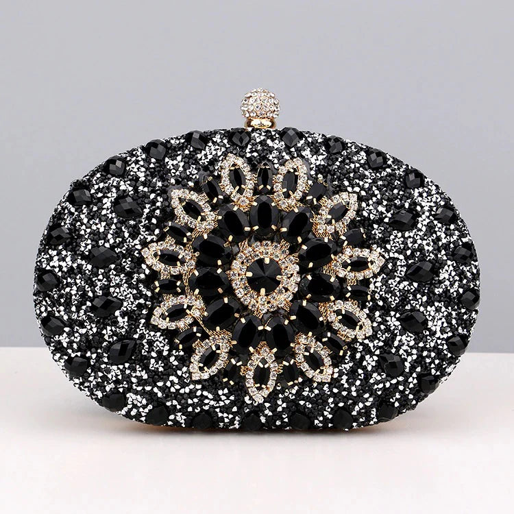 Vioraia Meghan Diamond Encrusted Clutch Bag