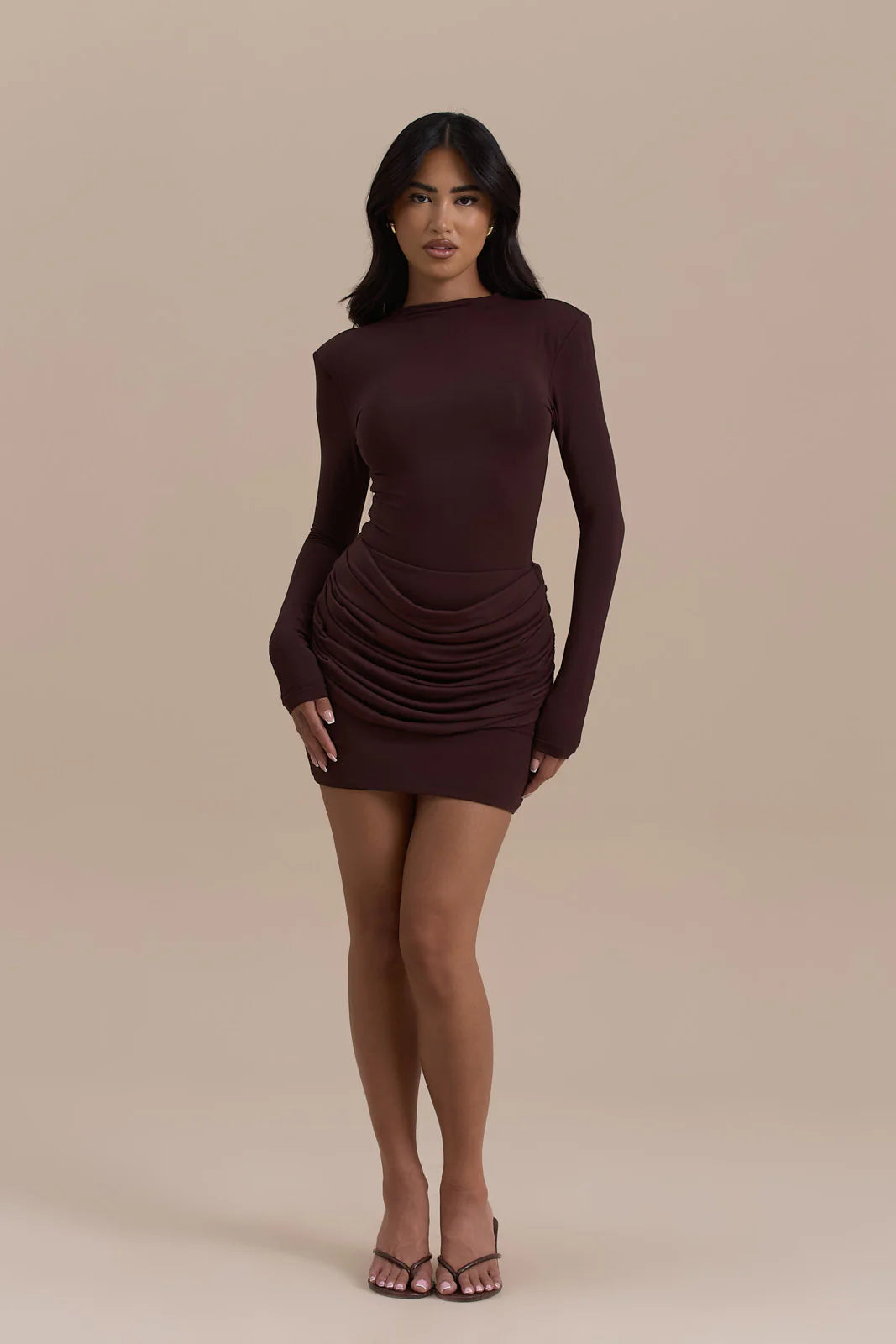 ASHTIN MINI SKIRT | ESPRESSO