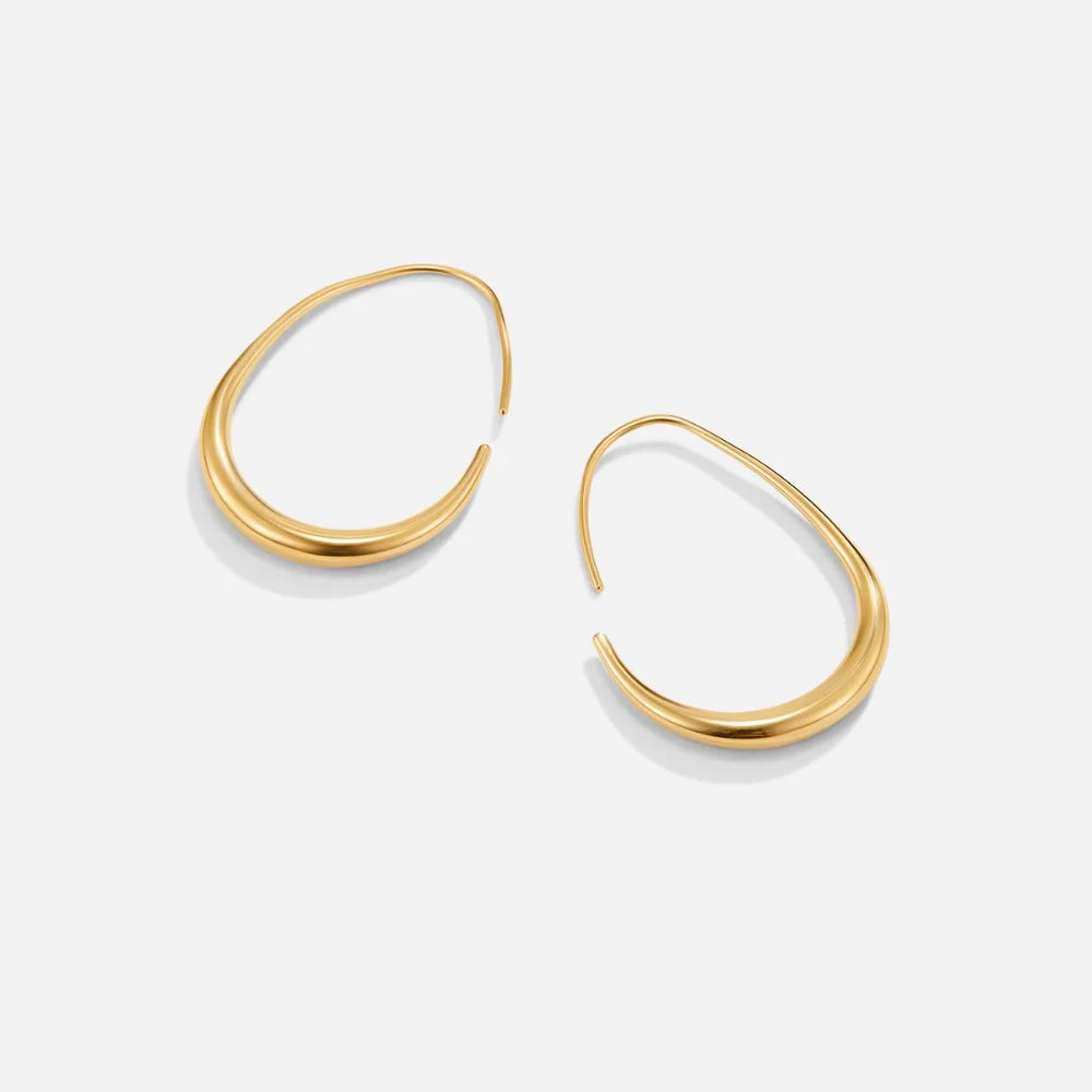 Vioraia Nica Gold Hoop Earrings