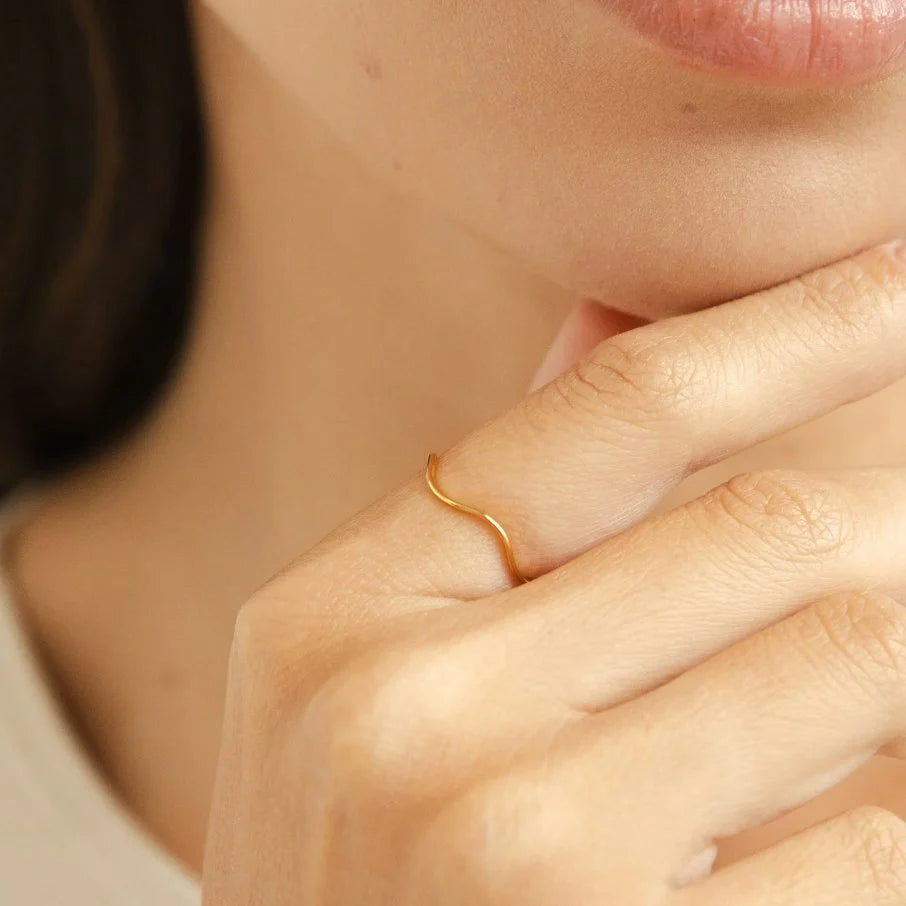 Vioraia Tina Gold Stack Ring