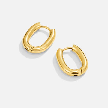 Vioraia Madison Gold Hoop Earrings