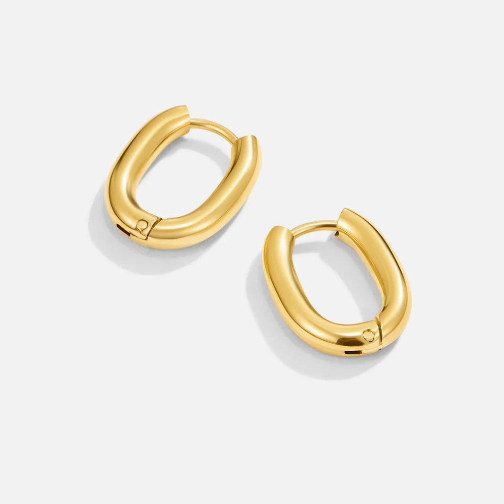 Vioraia Madison Gold Hoop Earrings
