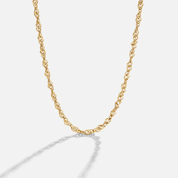 Vioraia Mila Twist Gold Chain Necklace