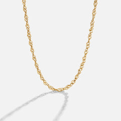 Vioraia Mila Twist Gold Chain Necklace