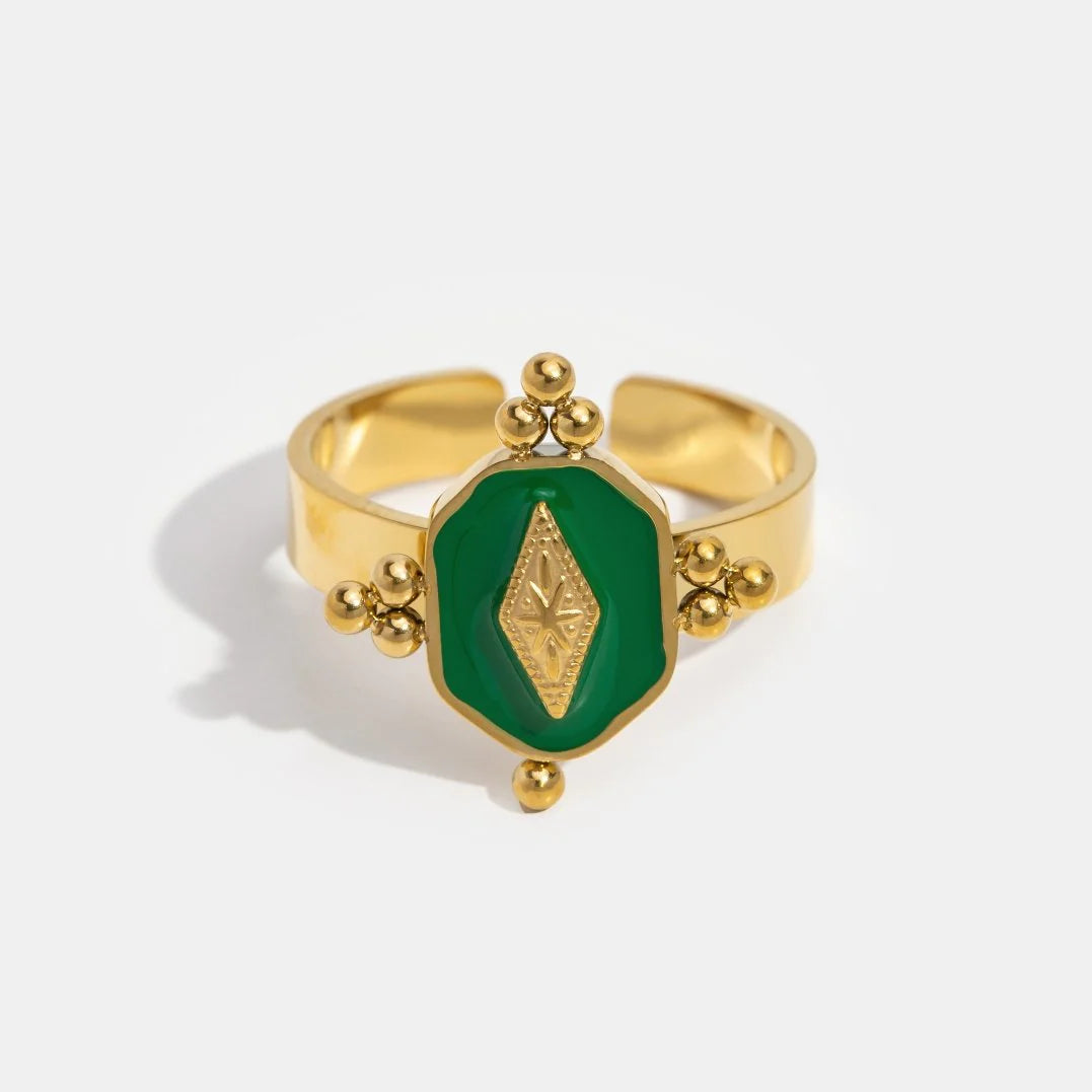 Vioraia Marina Geometric Vintage Ring