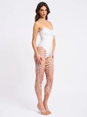 The Birth of Venus Pearl Handmade Crochet Gown