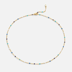 Vioraia Dreamy Blue Bead Necklace