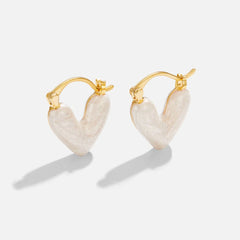 Vioraia ‘Pure Love’ Heart Earrings