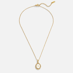 Vioraia Vintage Gold Letter Necklace