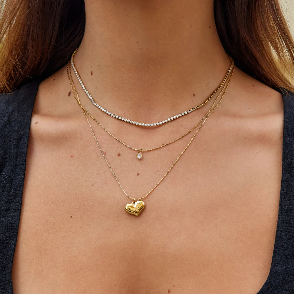 Vioraia Lexi Gold Crystal Necklace