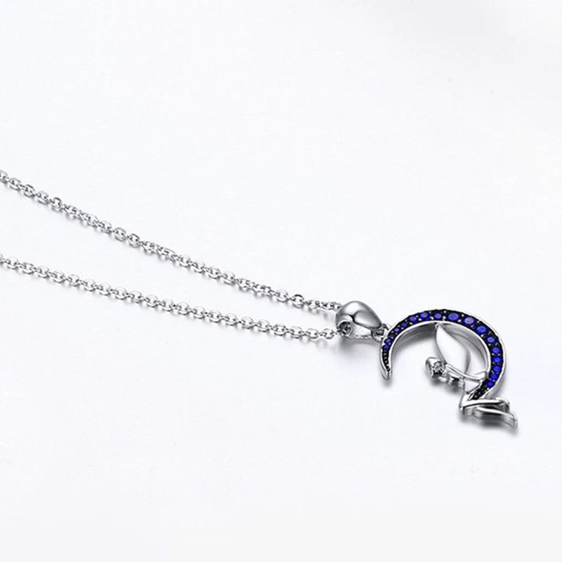 Vioraia Blue Moon Fairy Necklace