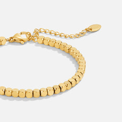 Vioraia Lexi 18K Gold Cube Bracelet