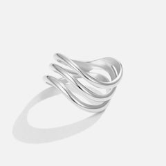 Vioraia Kiya Layered Silver Ring