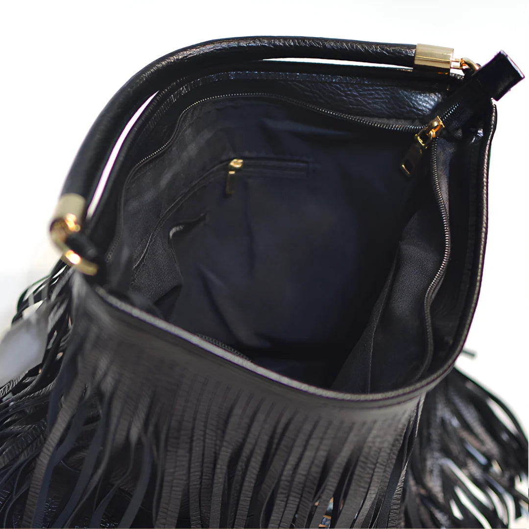 Vioraia Edina Tassel Crossbody Bag