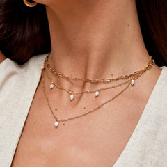 Vioraia Lara Paperclip Chain Necklace