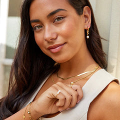 Vioraia Rini Pearl Tassel Earrings