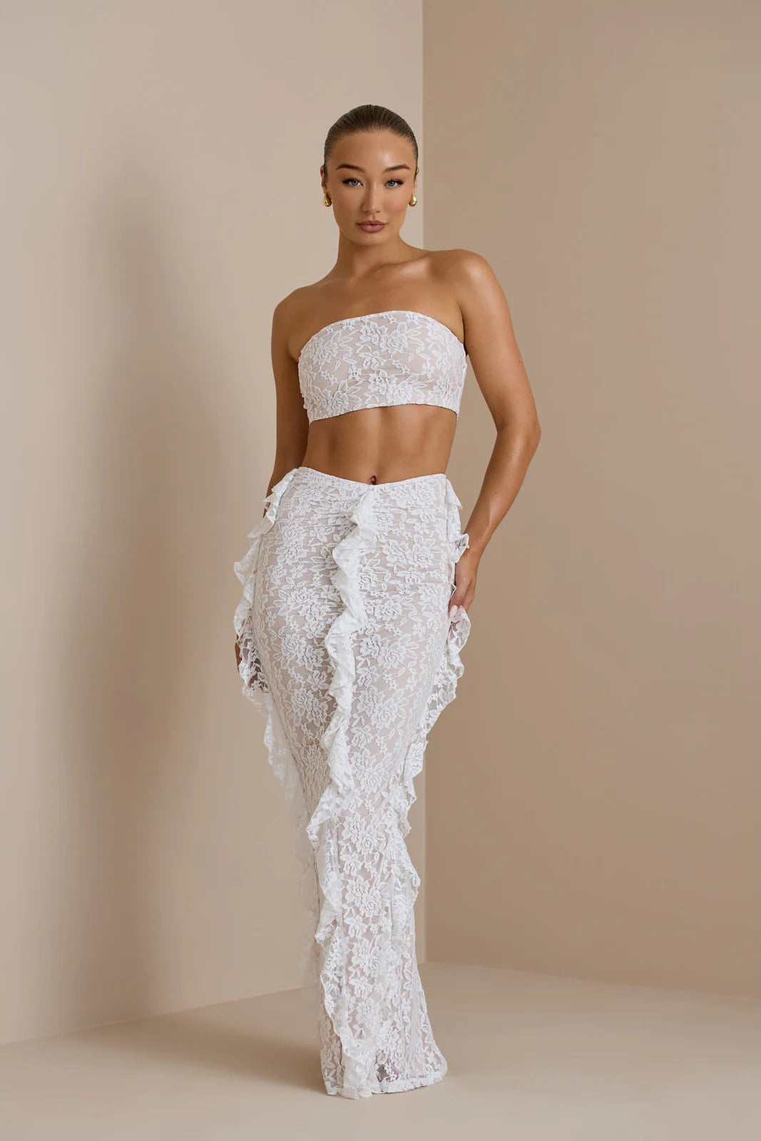 ARIEL CO-ORD | WHITE LACE - SALE