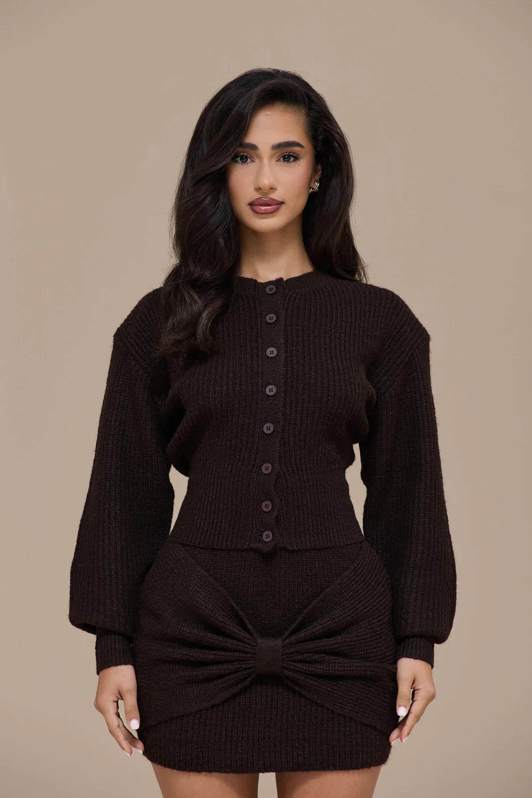 BEAU CARDIGAN | BROWN