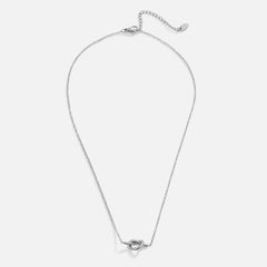 Vioraia Adela Knot Silver Necklace