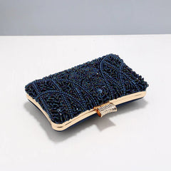 Vioraia Kaia Luxury Beaded Clutch Bag