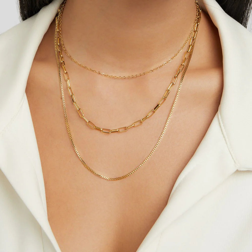 Vioraia Miela Layered Chain Necklace