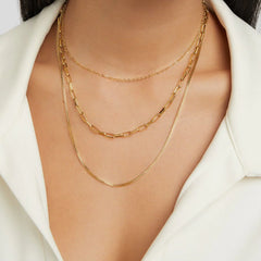 Vioraia Miela Layered Chain Necklace