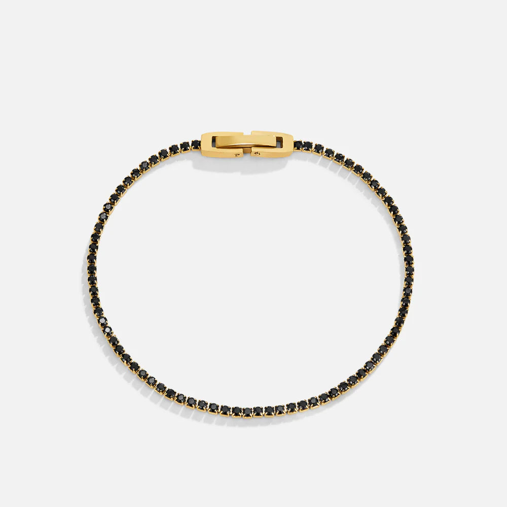 Vioraia Midnight Black Crystal Bracelet