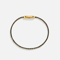 Vioraia Midnight Black Crystal Bracelet