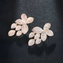 Vioraia Petal Glint Studs